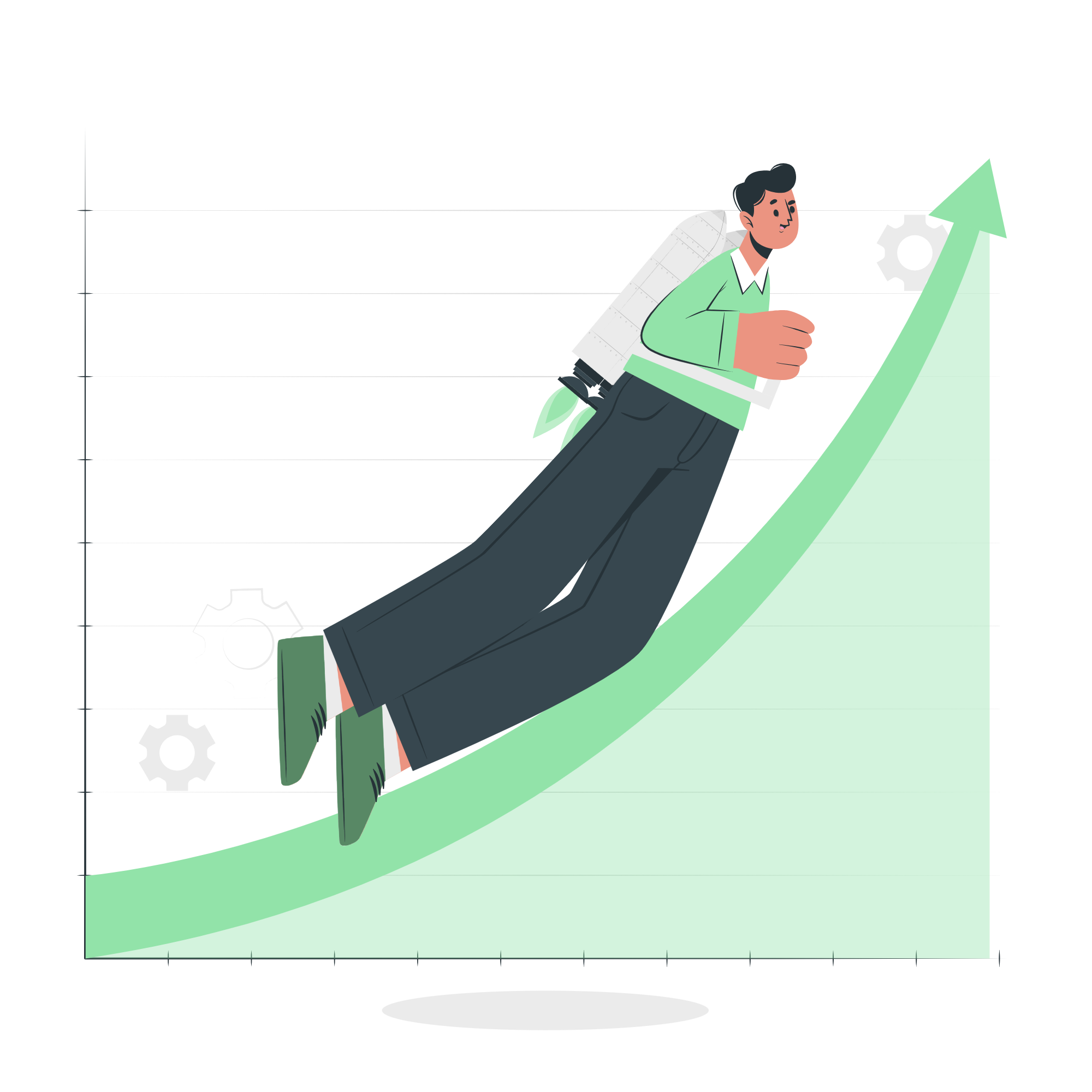 AI Career Growth Illustration